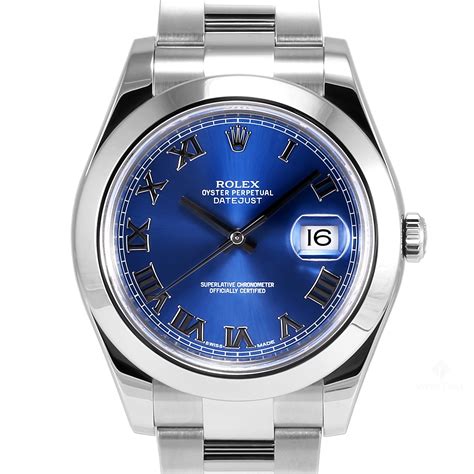 rolex datejust ii blue dial roman numerals|rolex datejust 41 roman numerals.